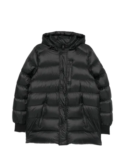 SERGIO MORETTI FIRENZE logo-patch padded jacket Black 658025211BLA