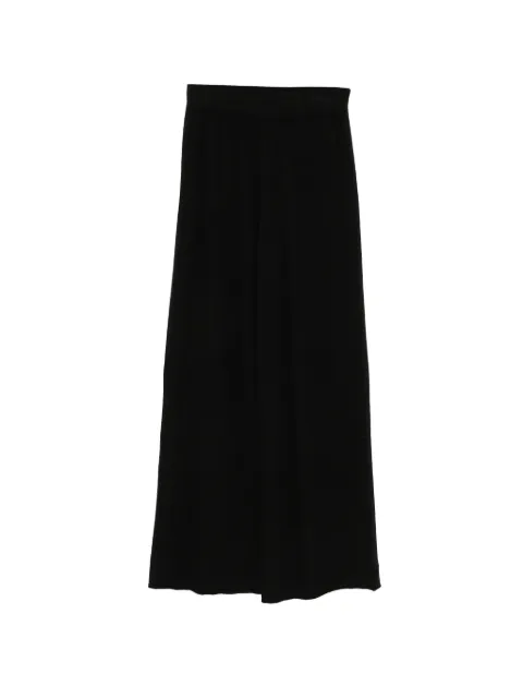 SERGIO MORETTI FIRENZE fine-knit wide-leg trousers Black 659725203