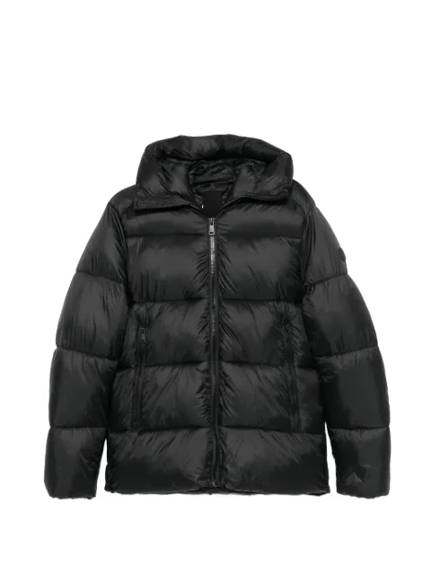 SERGIO MORETTI FIRENZE logo-patch padded jacket Black 658025210BLA