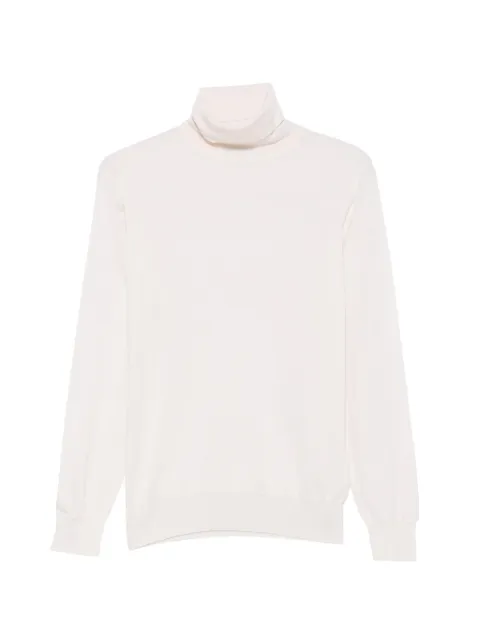 SERGIO MORETTI FIRENZE roll-neck long-sleeve sweater Neutrals 659725218WHT