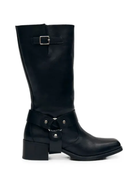 ALOHAS buckle-detail harness boots Black S100368