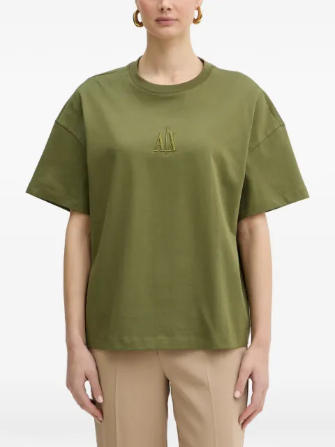 Armani Exchange logo-embroidered T-shirt Green XW001182AF15085