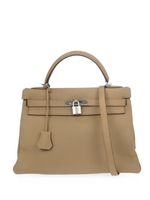 Hermès Pre-Owned 2008 Kelly 32 Retourne handbag Neutrals 187314