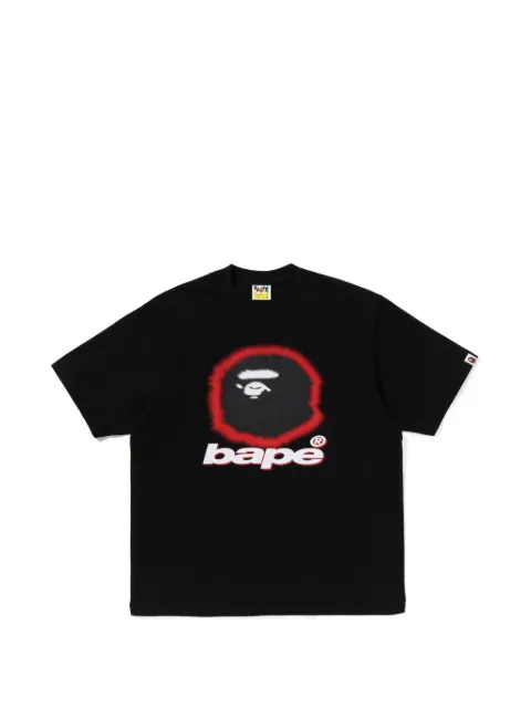 A BATHING APE® Ape Head logo-print T-shirt Black 001TEM301323M