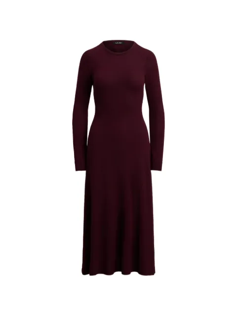 Lauren Ralph Lauren A-line wool sweater midi dress Purple 200979711