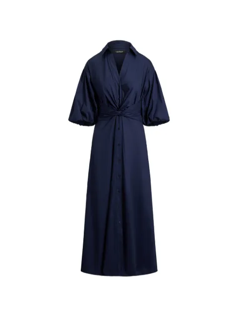 Lauren Ralph Lauren twist-front midi dress Blue 200B27690