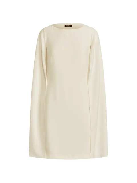 Lauren Ralph Lauren cape-overlay georgette mini dress Neutrals 253980921