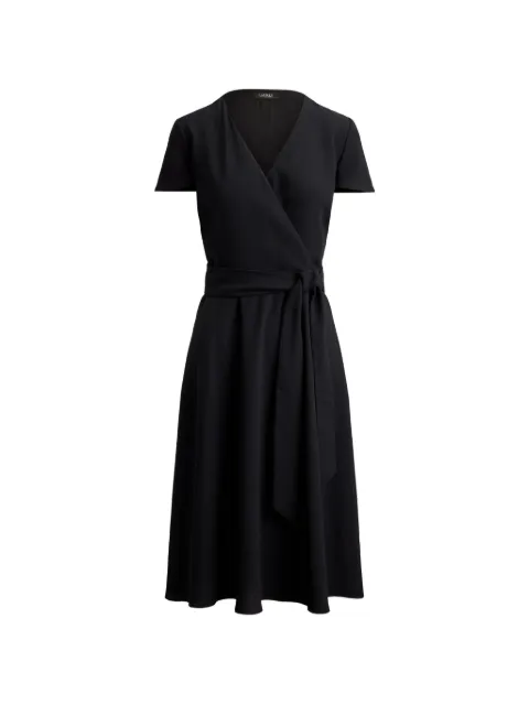 Lauren Ralph Lauren wrap-style belted midi dress Black 200P13812