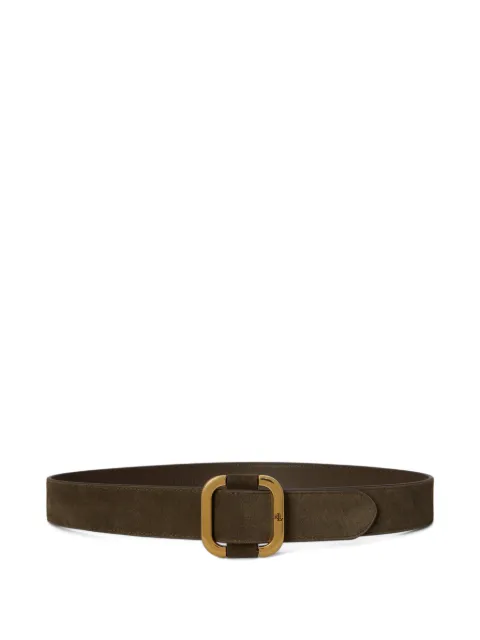 Lauren Ralph Lauren slide-buckle suede belt Green 412951457