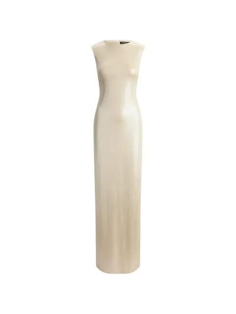 Lauren Ralph Lauren metallic-jersey boat-neck maxi dress Neutrals 253P13929