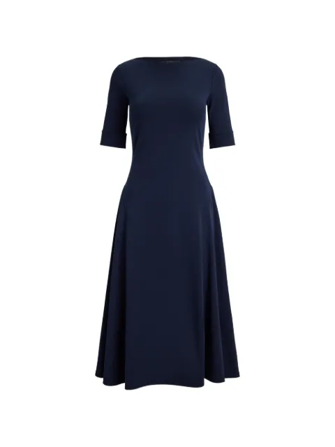 Lauren Ralph Lauren rib-knit stretch cotton midi dress Blue 200973599