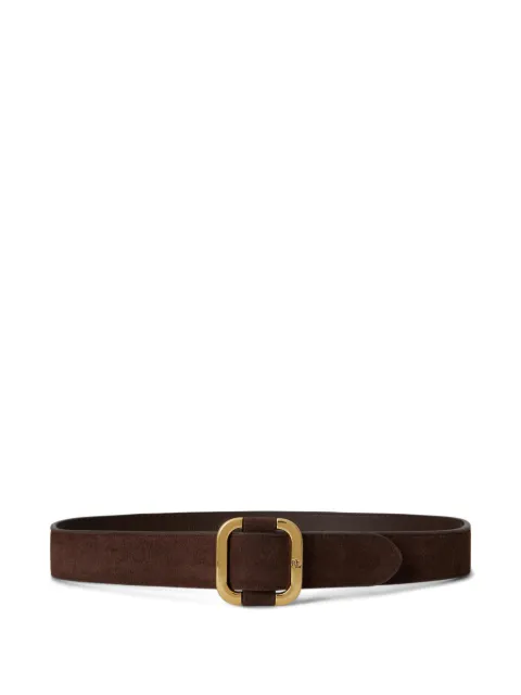 Lauren Ralph Lauren suede slide-buckle belt Brown 412951457