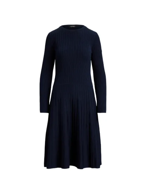 Lauren Ralph Lauren cable-knit long-sleeve midi dress Blue 200B22006