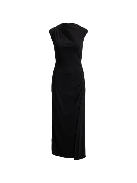 Lauren Ralph Lauren pleated boat neck maxi dress Black 200P13958
