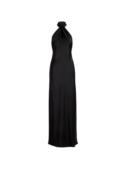 Lauren Ralph Lauren twist-front halterneck maxi dress Black 253P13849