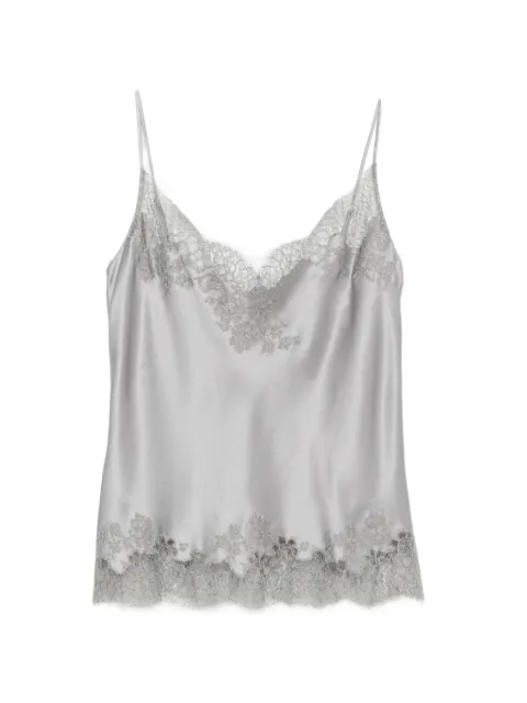 Carine Gilson lace-trim satin camisole Grey CR0851DEW26PLBGRI