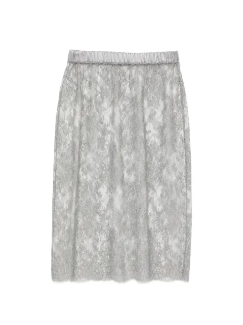 Carine Gilson lace skirt Grey CR0863BBW26PLBGRI