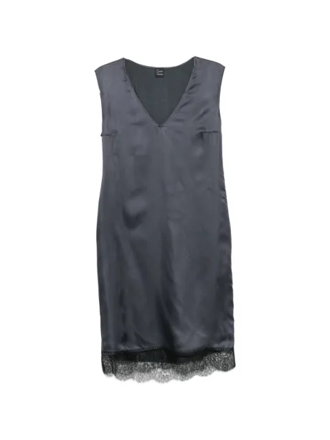 Carine Gilson lace-trim nightdress Blue CD1703VVW26NDGBLK