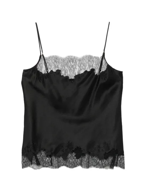 Carine Gilson lace-trim silk camisole Black CR0800DEW26BLKBLK