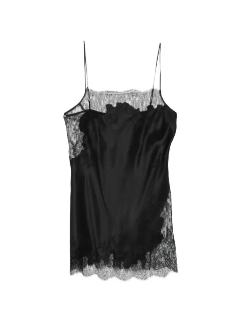 Carine Gilson lace-trim nightdress Black CR0400AEW26BLKBLK
