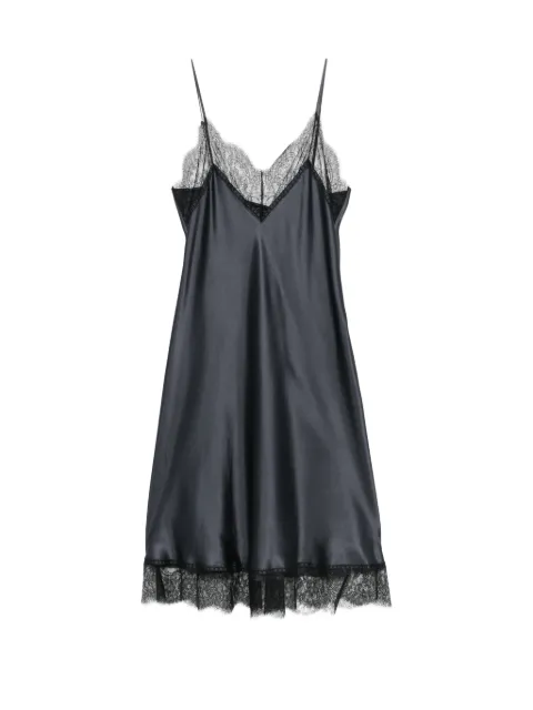 Carine Gilson lace-trim nightdress Blue CD0312VVW26NDGBLK