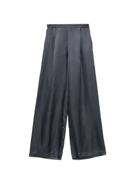 Carine Gilson satin wide-leg trousers Grey SD0574VW26NDG
