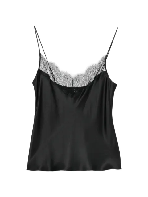 Carine Gilson lace-trim camisole Black CD0891VVW26BLKBLK