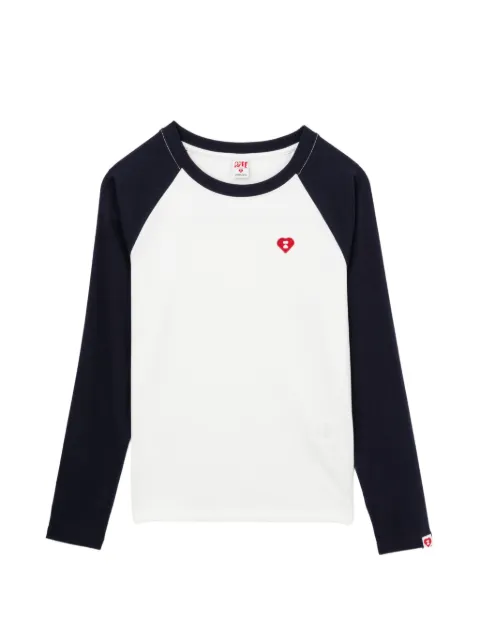 APEE™ by *A BATHING APE® heart-patch T-shirt White 0PXLTAS00396