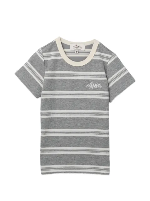 APEE™ by *A BATHING APE® striped T-shirt Grey 0PXTEAS00056