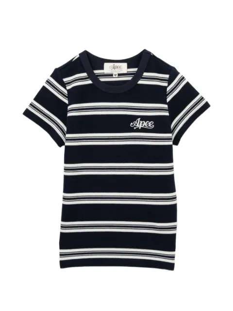 APEE™ by *A BATHING APE® striped T-shirt Blue 0PXTEAS00056
