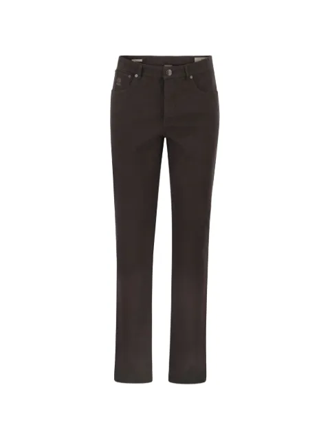 Brunello Cucinelli garment-dyed five-pocket trousers Brown M252DI1780C6348