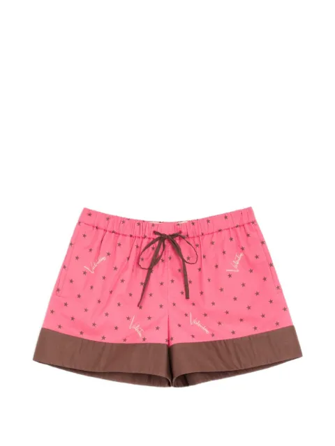 Valentino Garavani Starry Signature muslin shorts Pink BRF385AFA