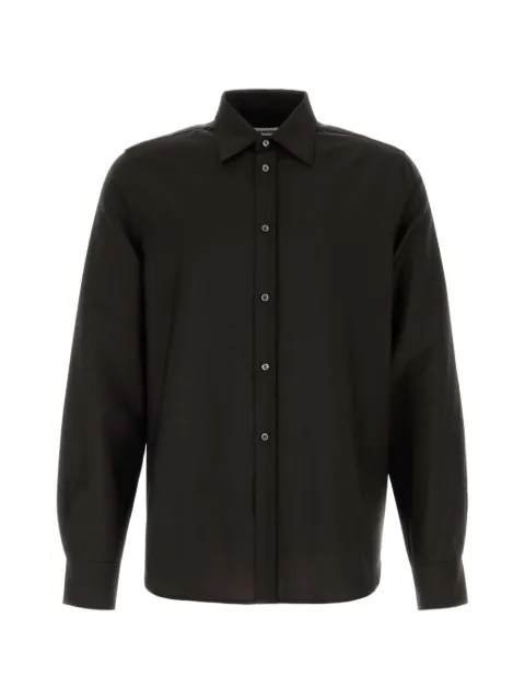 Jil Sander long-sleeve button-up shirt Brown J22DL0387J41444