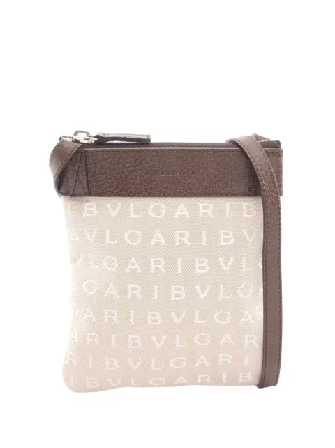 Bvlgari Pre-Owned 2010-2026 Logomania Canvas crossbody bag Neutrals 26JOEOT4X4GJB9E6