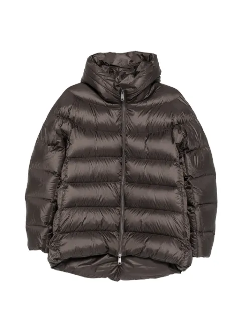 SERGIO MORETTI FIRENZE quilted hooded jacket Brown 658025205