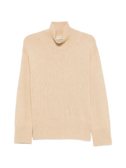 SERGIO MORETTI FIRENZE ribbed-trim mock-neck sweater Neutrals 659725213