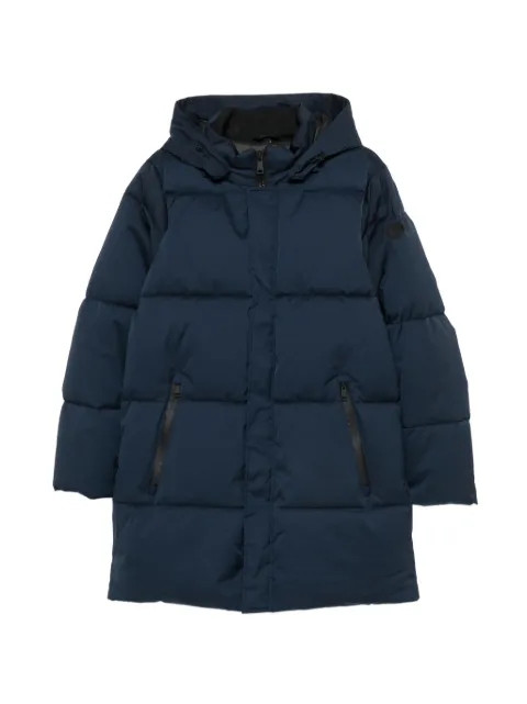 SERGIO MORETTI FIRENZE logo-patch padded jacket Blue 658025214BLU