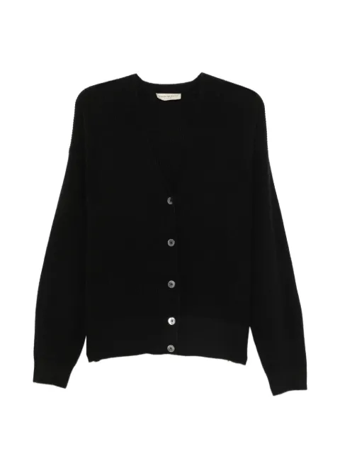 SERGIO MORETTI FIRENZE V-neck button-up cardigan Black 659725211BLA