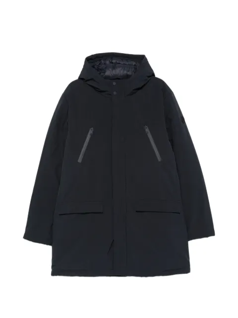 SERGIO MORETTI FIRENZE hooded zip-pocket parka Blue 658025212
