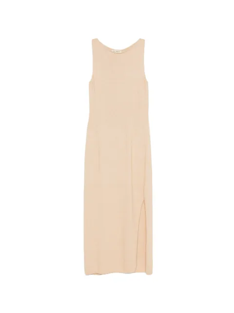 SERGIO MORETTI FIRENZE sleeveless side-slit midi dress Neutrals 659725206