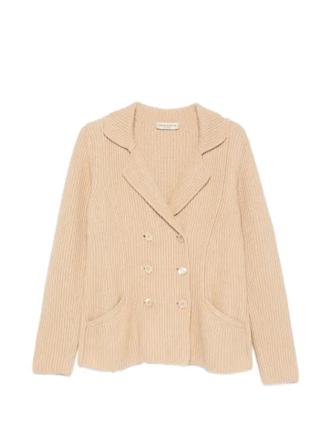SERGIO MORETTI FIRENZE double-breasted ribbed-knit sweater Neutrals SMR6597