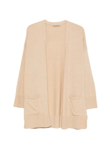 SERGIO MORETTI FIRENZE open-front patch-pocket cardigan Neutrals 659725207