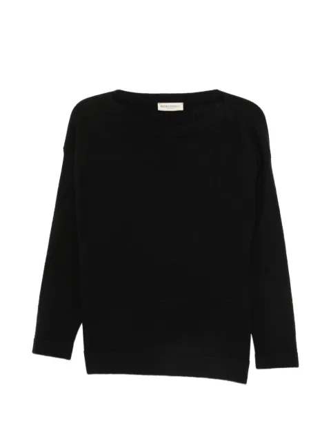 SERGIO MORETTI FIRENZE boat-neck long-sleeve sweater Black 659725209BLA