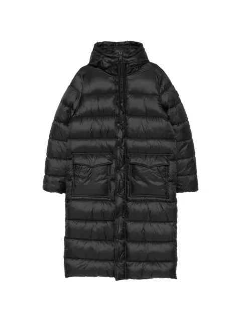 SERGIO MORETTI FIRENZE quilted hooded coat Black 658025209BLA