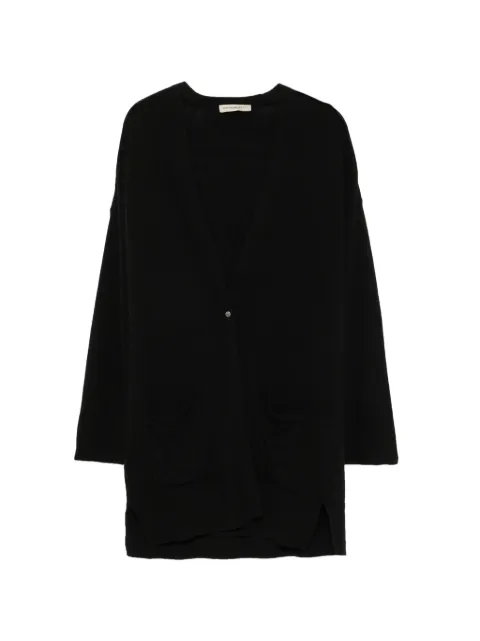 SERGIO MORETTI FIRENZE open-front patch-pocket cardigan Black 659725207