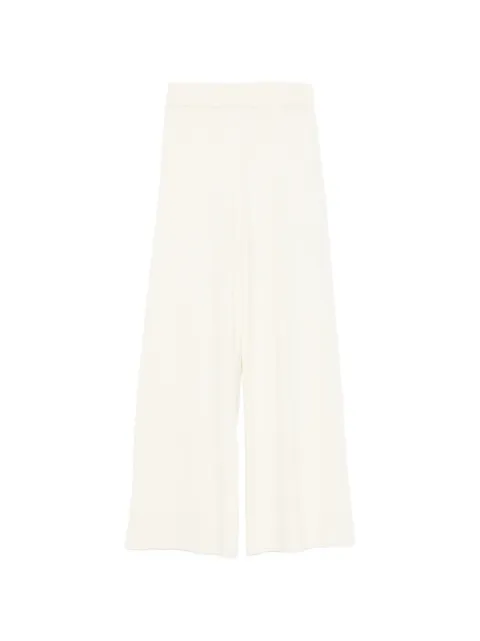 SERGIO MORETTI FIRENZE wide-leg knitted trousers White 659725203