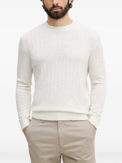 Armani Exchange textured-knit sweater Neutrals XM000878AF11982