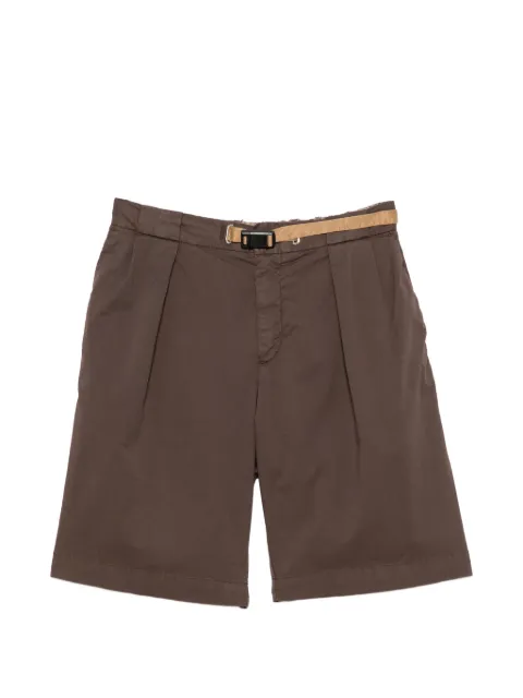 White Sand belted pleated shorts Brown 26SU52190