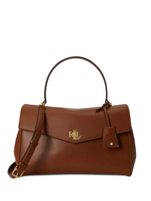 Lauren Ralph Lauren medium Farrah leather satchel bag Brown 431P11738