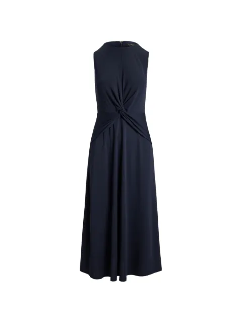Lauren Ralph Lauren twist-front jersey midi dress Blue 200P14029
